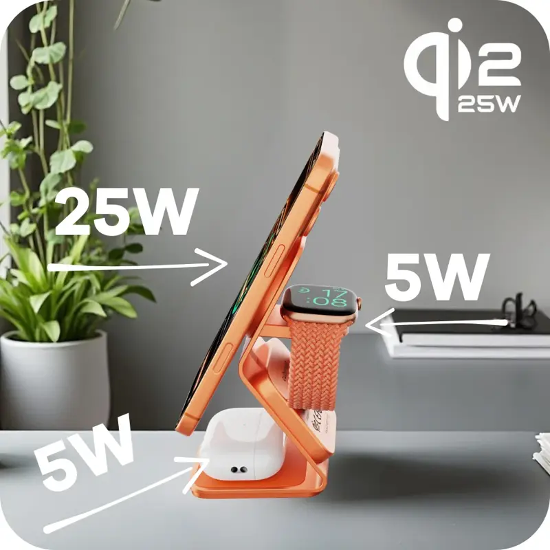 Qi2.2 MagSafe nabíjačka 3v1