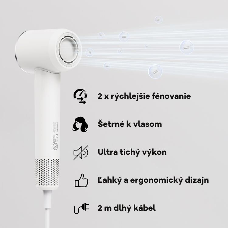 Cubenest Fén na vlasy SwiftDry SDHD01 biely