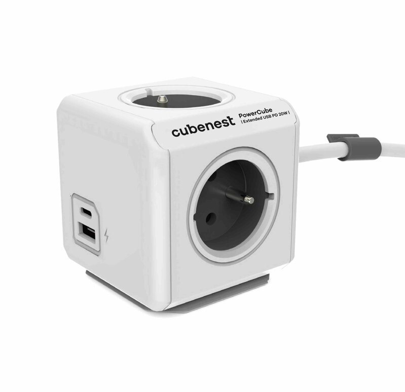 Cubenest PowerCube Extended USB A+C PD 20 W 1,5 m