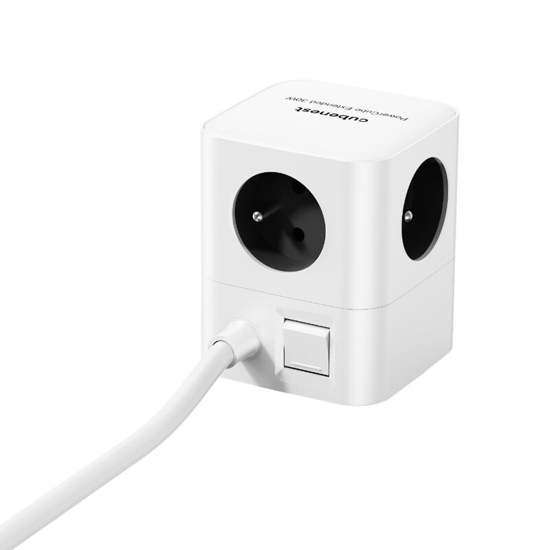Cubenest PowerCube Extended USB A+C PD 20 W 1,5 m sivá