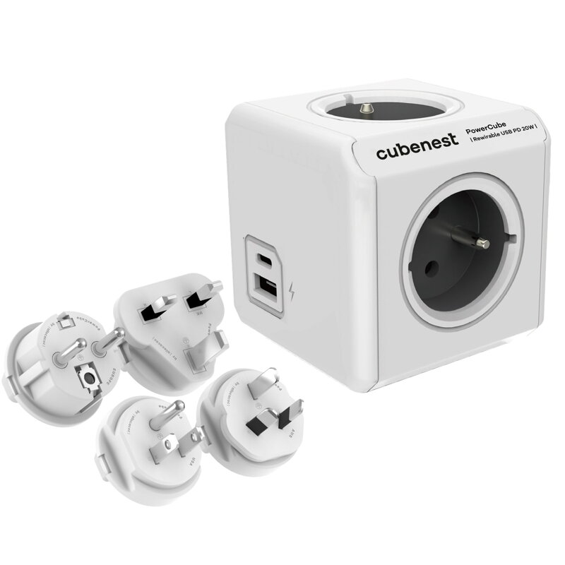 Cubenest PowerCube Rewirable USB A+C PD 20 W Cubenest PowerCube Rewirable USB A+C PD 20 W